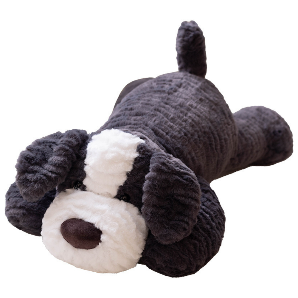 Peluche Cão Cinzento Escuro 30cm