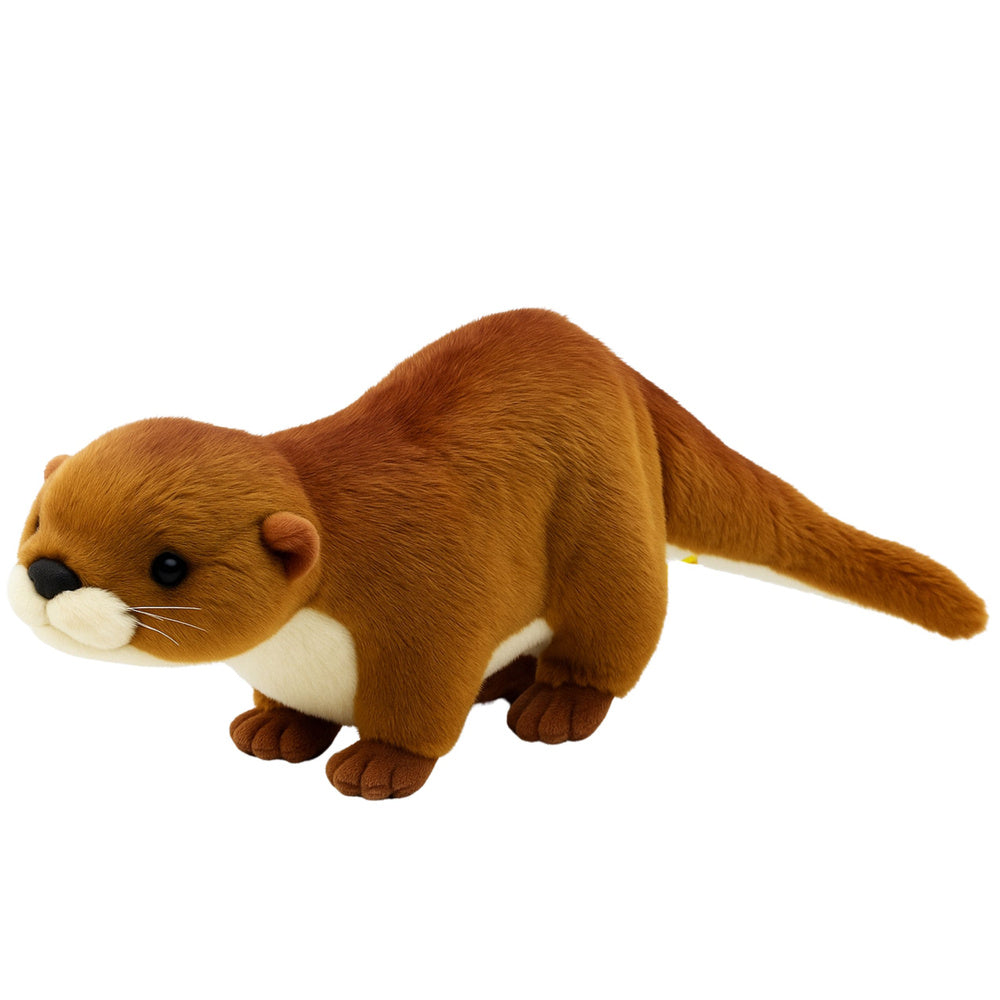Peluche Lontra Branco Castanho 50cm