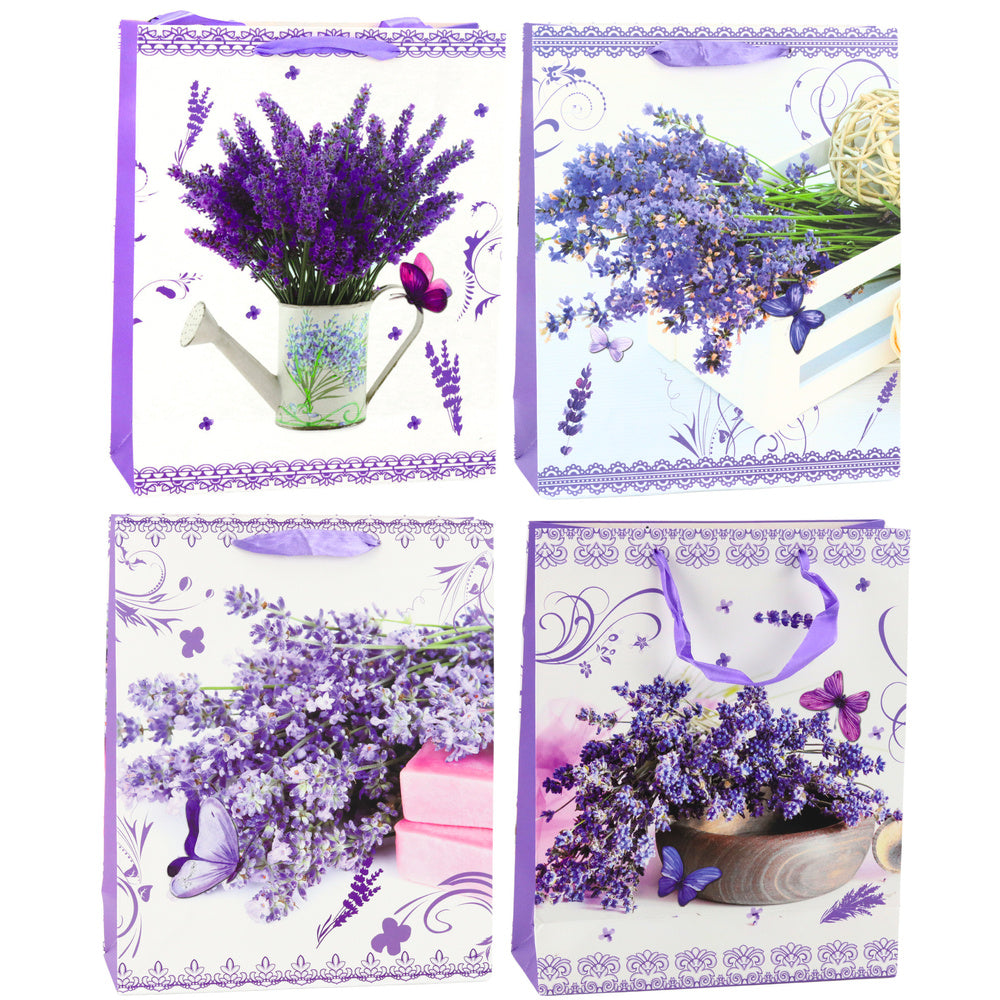 Saco de Presente Lavanda 32x26x12cm (1 unidade, sortido)