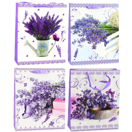 Saco de Presente Lavanda 32x26x12cm (1 unidade, sortido)