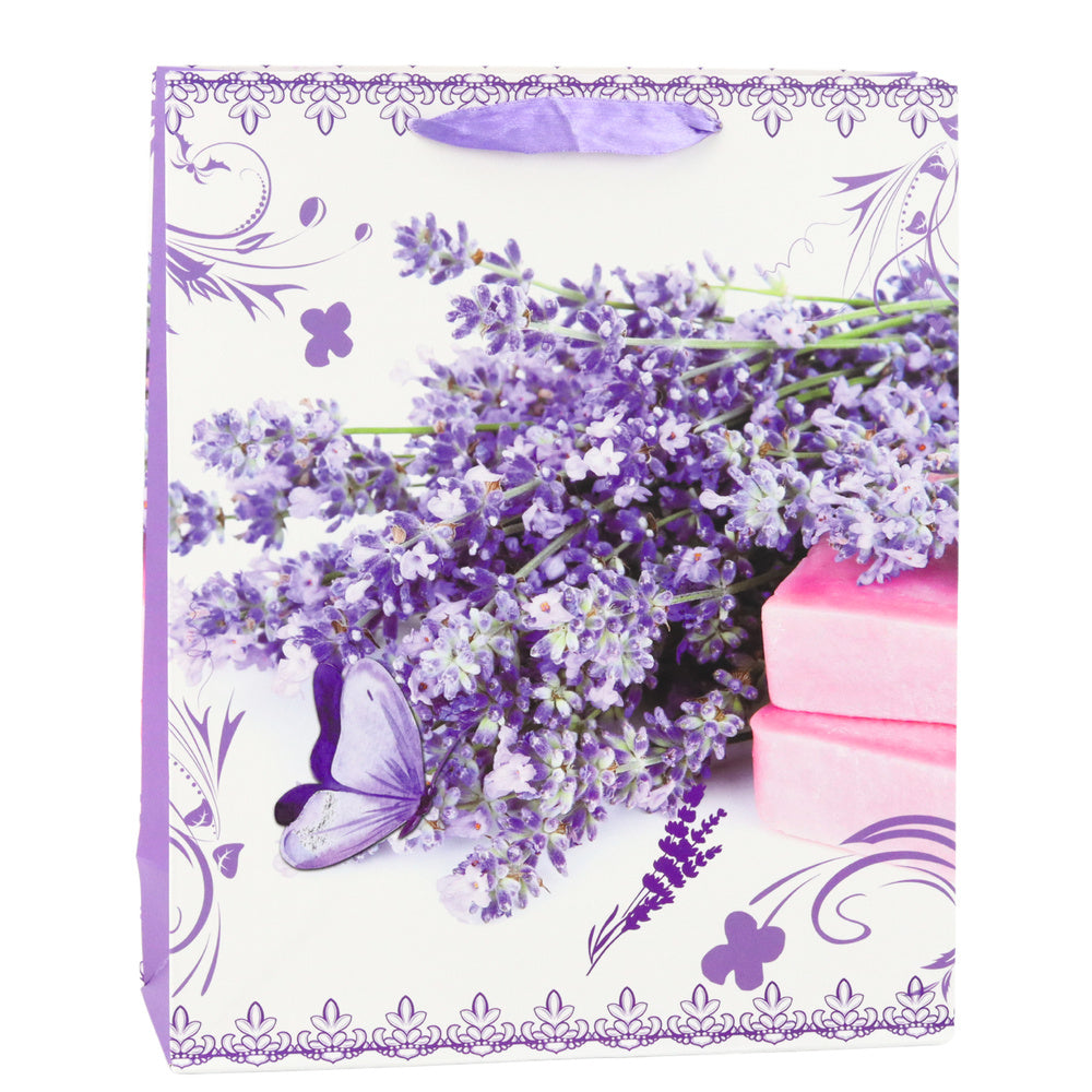 Saco de Presente Lavanda 32x26x12cm (1 unidade, sortido)