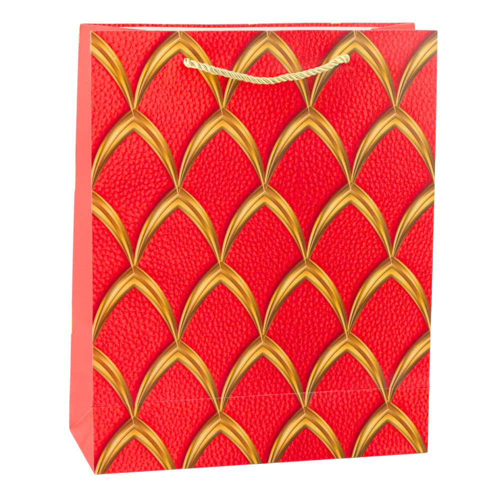 Saco de Presente Decorações Douradas 32x26x12cm  (1 unidade, sortido)