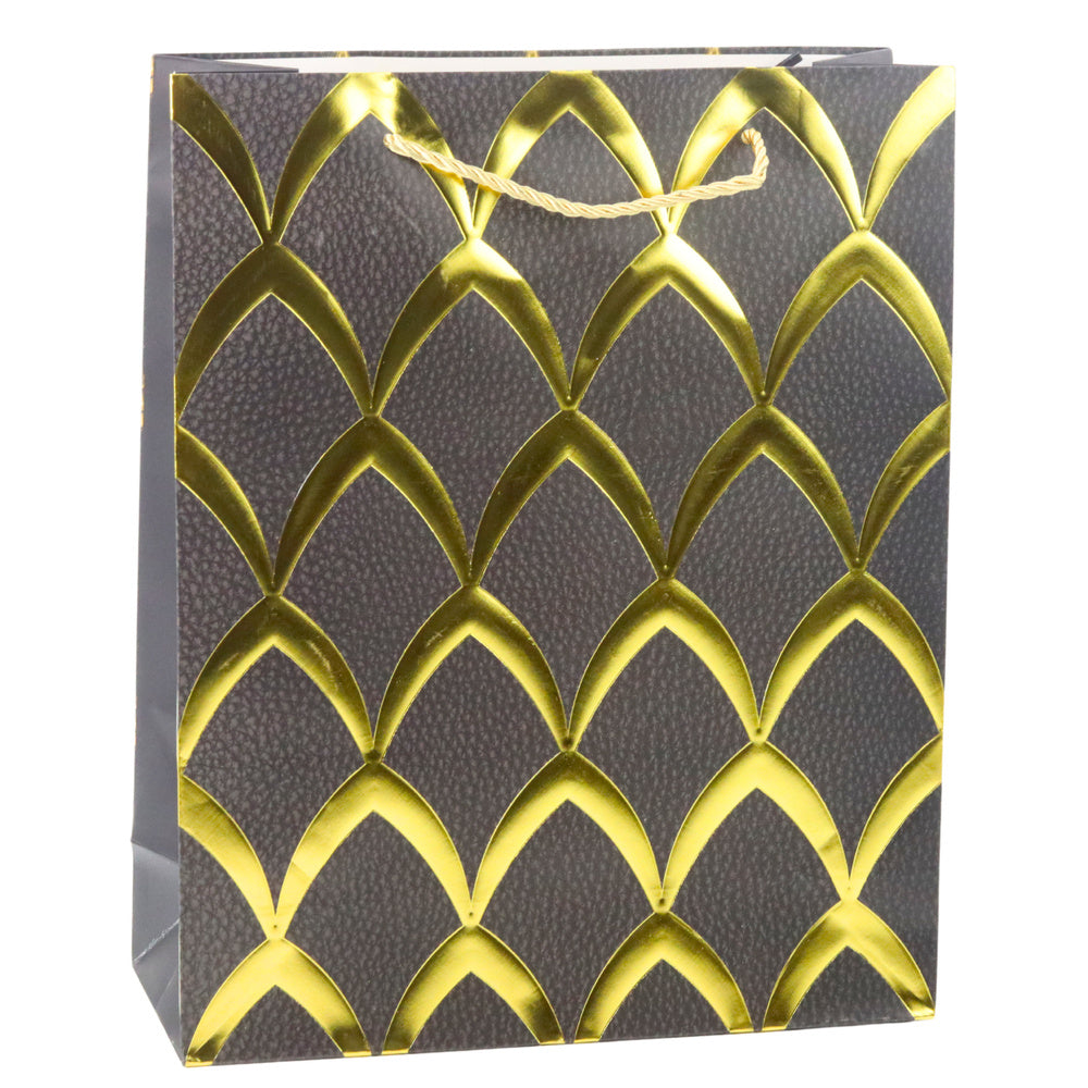 Saco de Presente Decorações Douradas 32x26x12cm  (1 unidade, sortido)