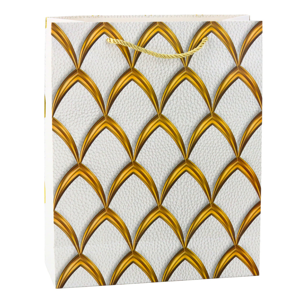 Saco de Presente Decorações Douradas 32x26x12cm  (1 unidade, sortido)