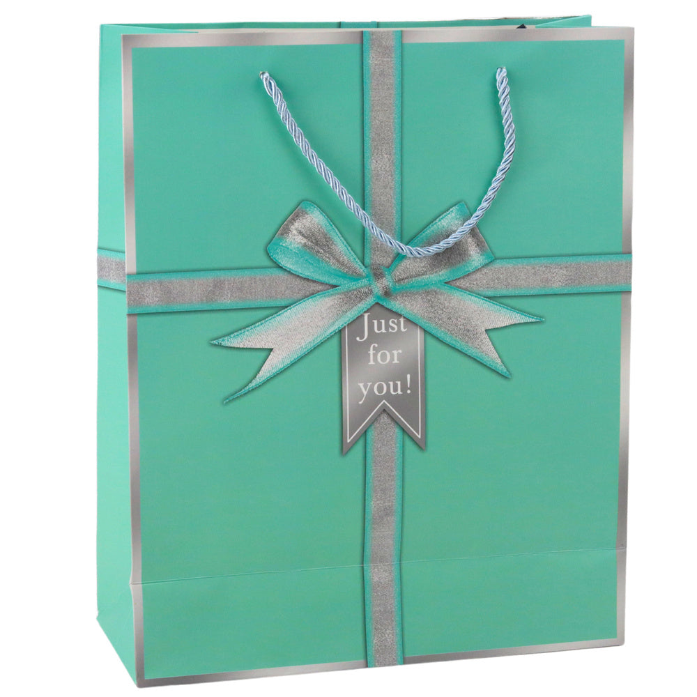 Saco de Presente Just For You com Laço 32x26x12cm (1 unidade, sortido)