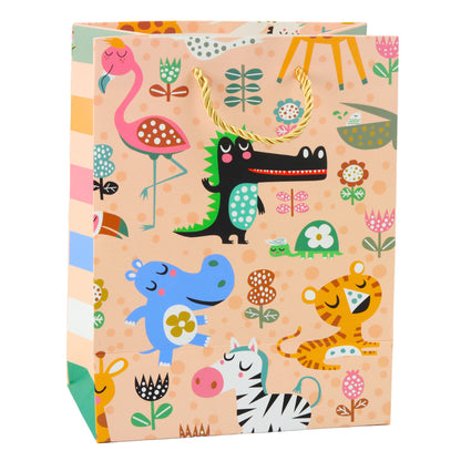 Saco de Presente Animais Safari 23x18x10,5cm (1 unidade, sortido)
