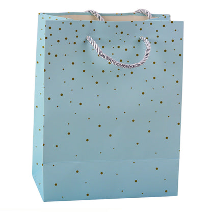 Saco de Presente Bolinhas Douradas 23x18x10,5cm (1 unudade, sortido)