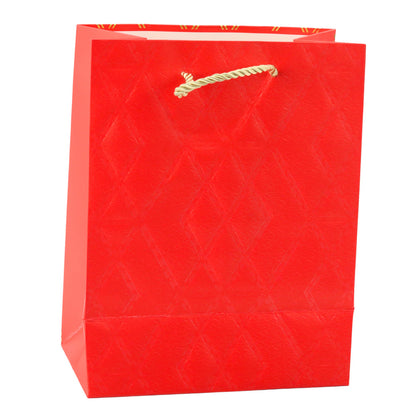 Saco de Presente Padrão Dourado Elegante 23x18x10,5cm (1 unidade, sortido)