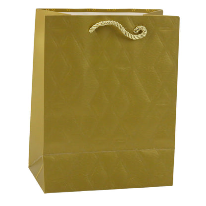 Saco de Presente Padrão Dourado Elegante 23x18x10,5cm (1 unidade, sortido)