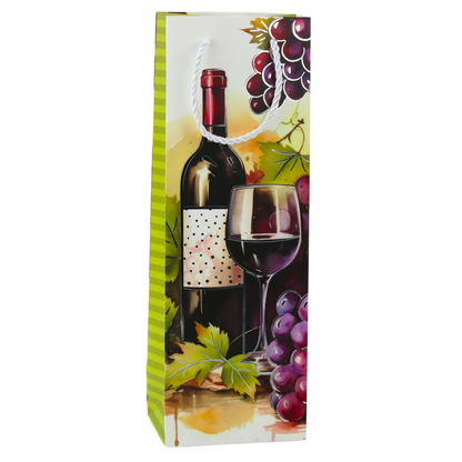 Saco de Presente para Garrafa 35x12x9cm (1 unidade, sortido)