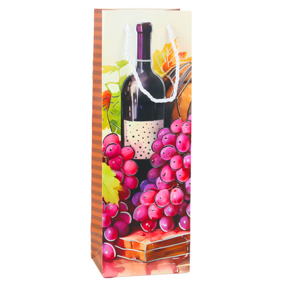 Saco de Presente para Garrafa 35x12x9cm (1 unidade, sortido)