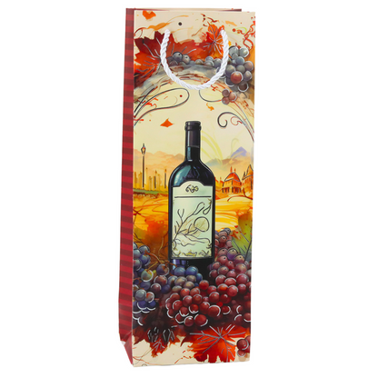 Saco de Presente para Garrafa 35x12x9cm (1 unidade, sortido)