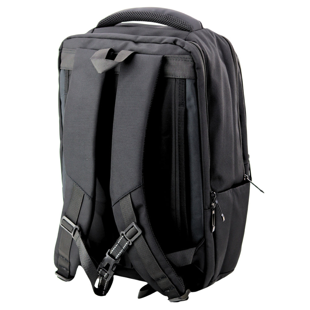Mochila Business USB com Correia Peitoral Preta 26L 45cm
