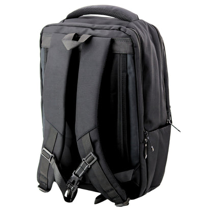 Mochila Business USB com Correia Peitoral Preta 26L 45cm