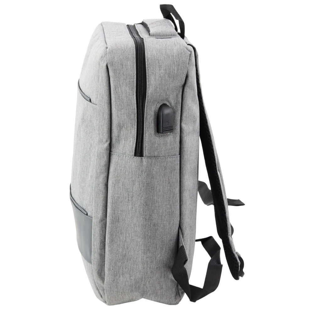 Mochila Business USB Compartimento Central Cinzenta 14L 40cm