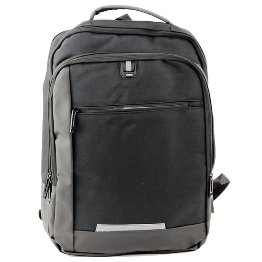 Mochila Business USB para Portátil Expansível Preta 16L 45cm