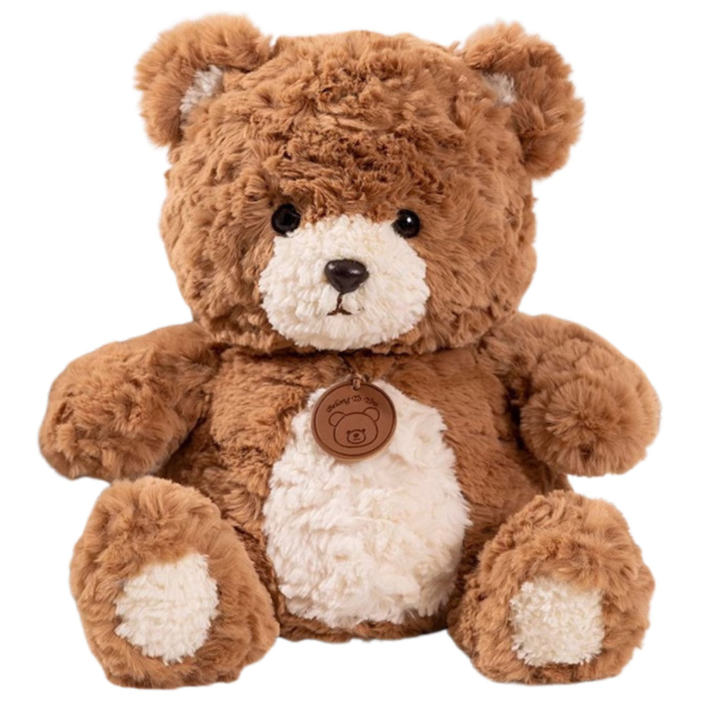 Peluche Urso com Medalhão Castanho 25cm