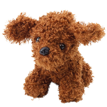 Peluche Caniche Mini Castanho 20cm