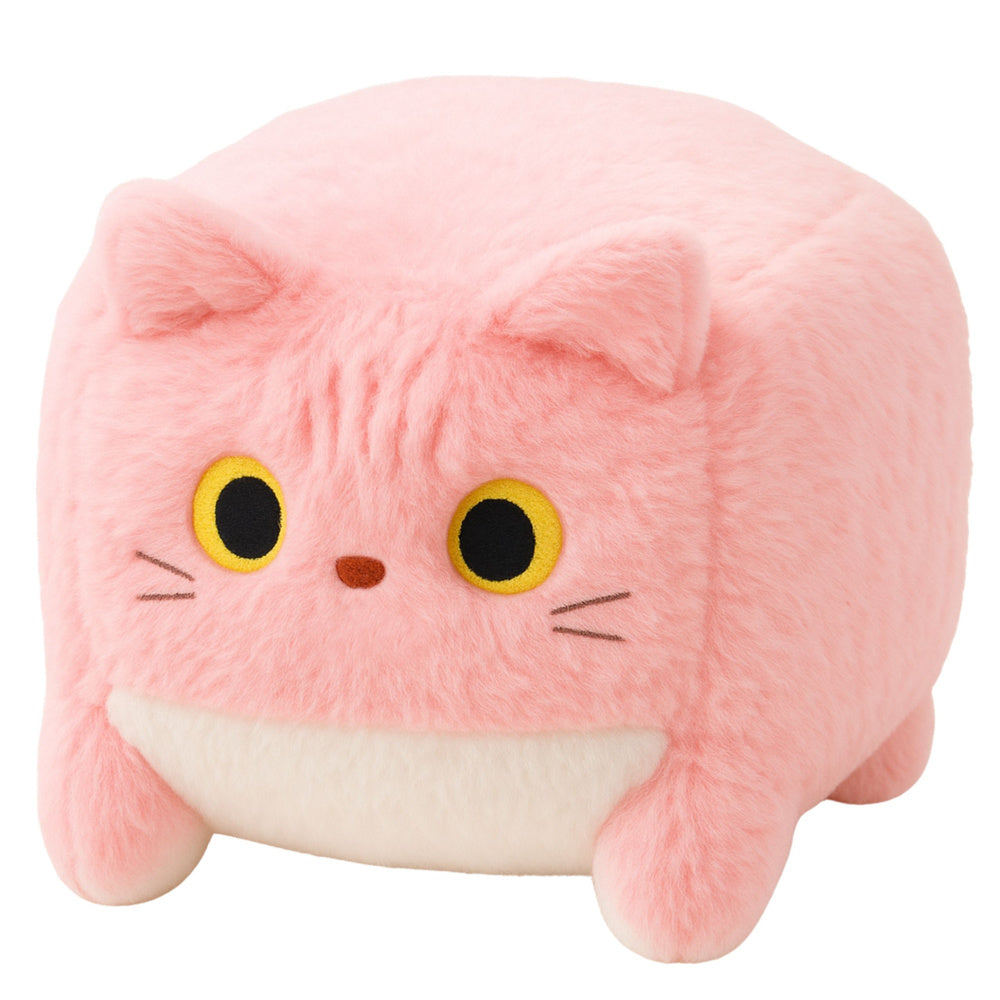 Peluche Gato Cubo Rosa 18cm