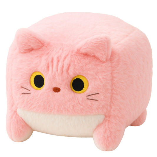 Peluche Gato Cubo Rosa 18cm