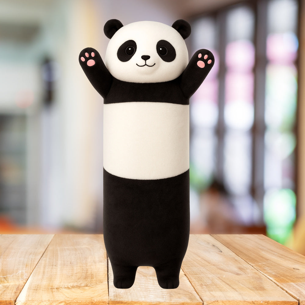 Almofada de Peluche Panda Preto e Branco 70cm