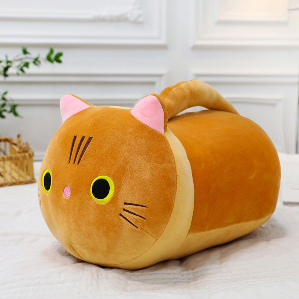 Peluche Gato de Cauda Comprida Ruivo 40cm