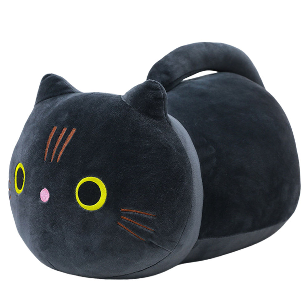 Peluche Gato de Cauda Comprida Preto 40cm