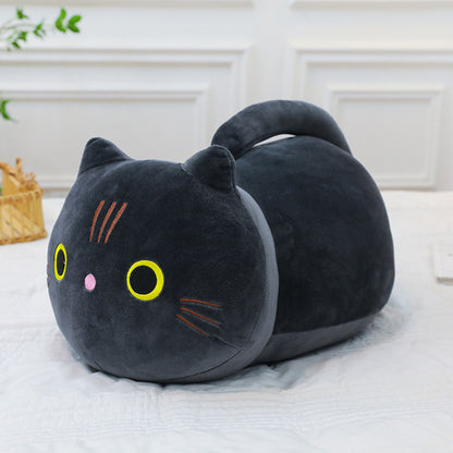 Peluche Gato de Cauda Comprida Preto 40cm