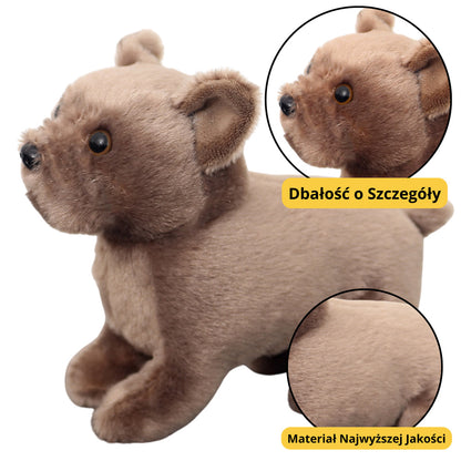 Peluche Cão Pequeno Castanho 19cm