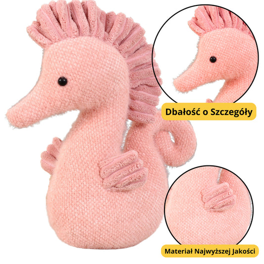 Peluche Cavalo-marinho Rosa 25cm