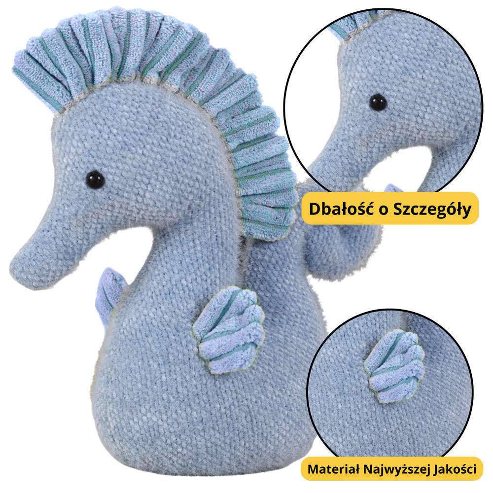 Peluche Cavalo-marinho Azul 25cm