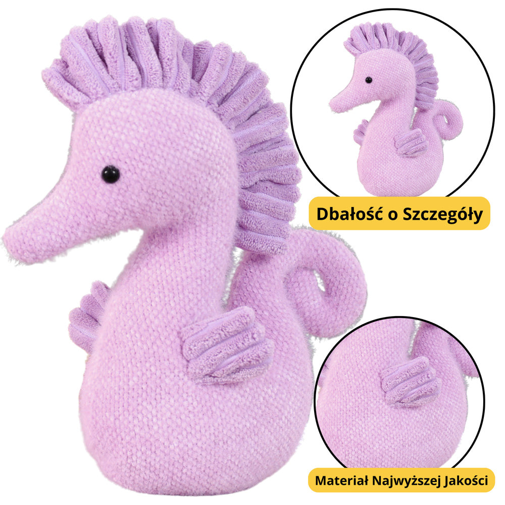 Peluche Cavalo-marinho Roxo 25cm