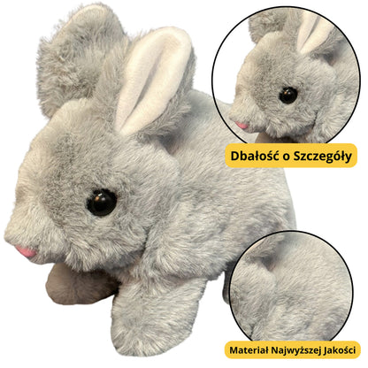 Peluche Lebre Cinzenta 18cm