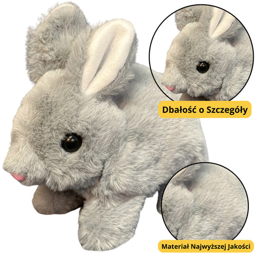 Peluche Lebre Cinzenta 18cm