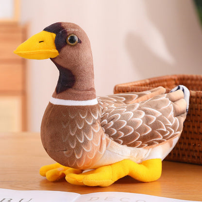 Peluche Pato Castanho Amarelo 28cm