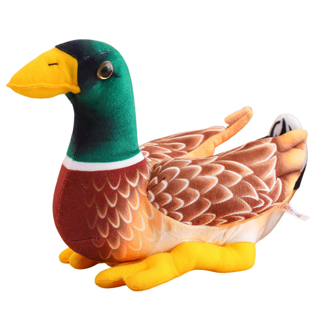 Peluche Pato Castanho Verde 28cm