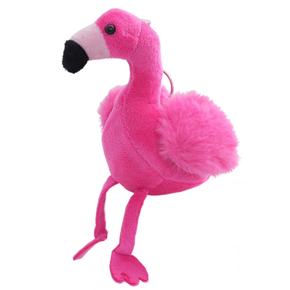 Porta-chaves Peluche Flamingo Rosa 12cm