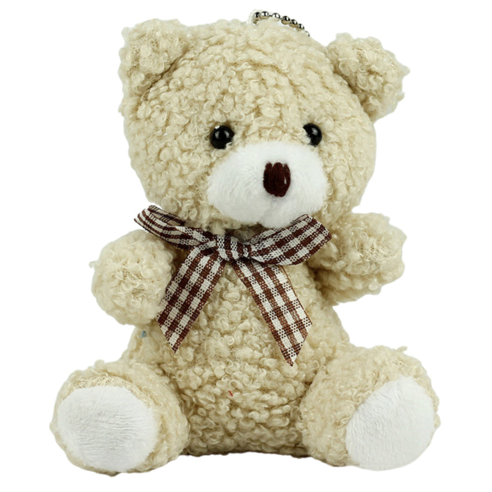 Porta-chaves Peluche Urso Bege 8cm