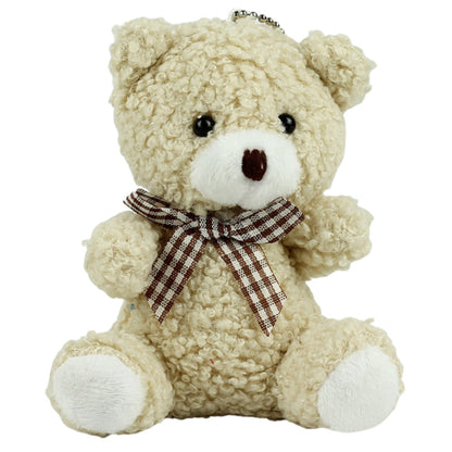 Porta-chaves Peluche Urso Bege 8cm