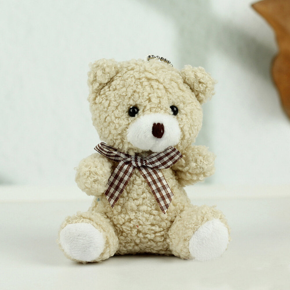 Porta-chaves Peluche Urso Bege 8cm