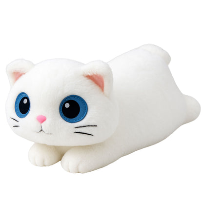 Peluche Gato Olhos Grandes Branco 45cm