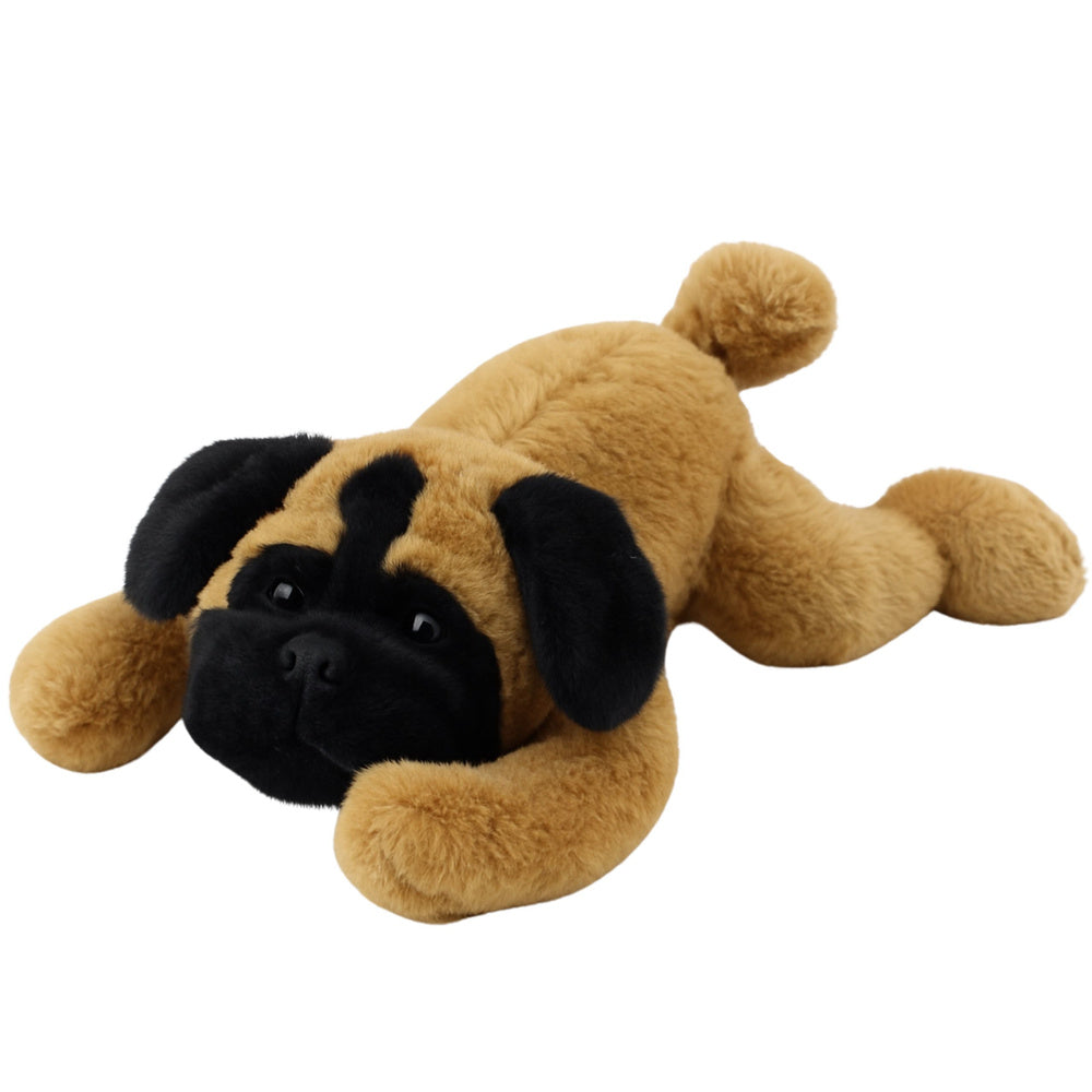 Peluche Pug Deitado Castanho 40cm