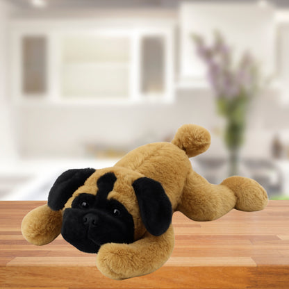 Peluche Pug Deitado Castanho 40cm