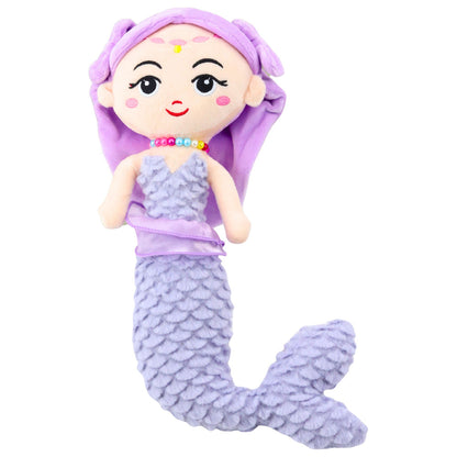 Peluche Sereia com Corais Roxa 32cm