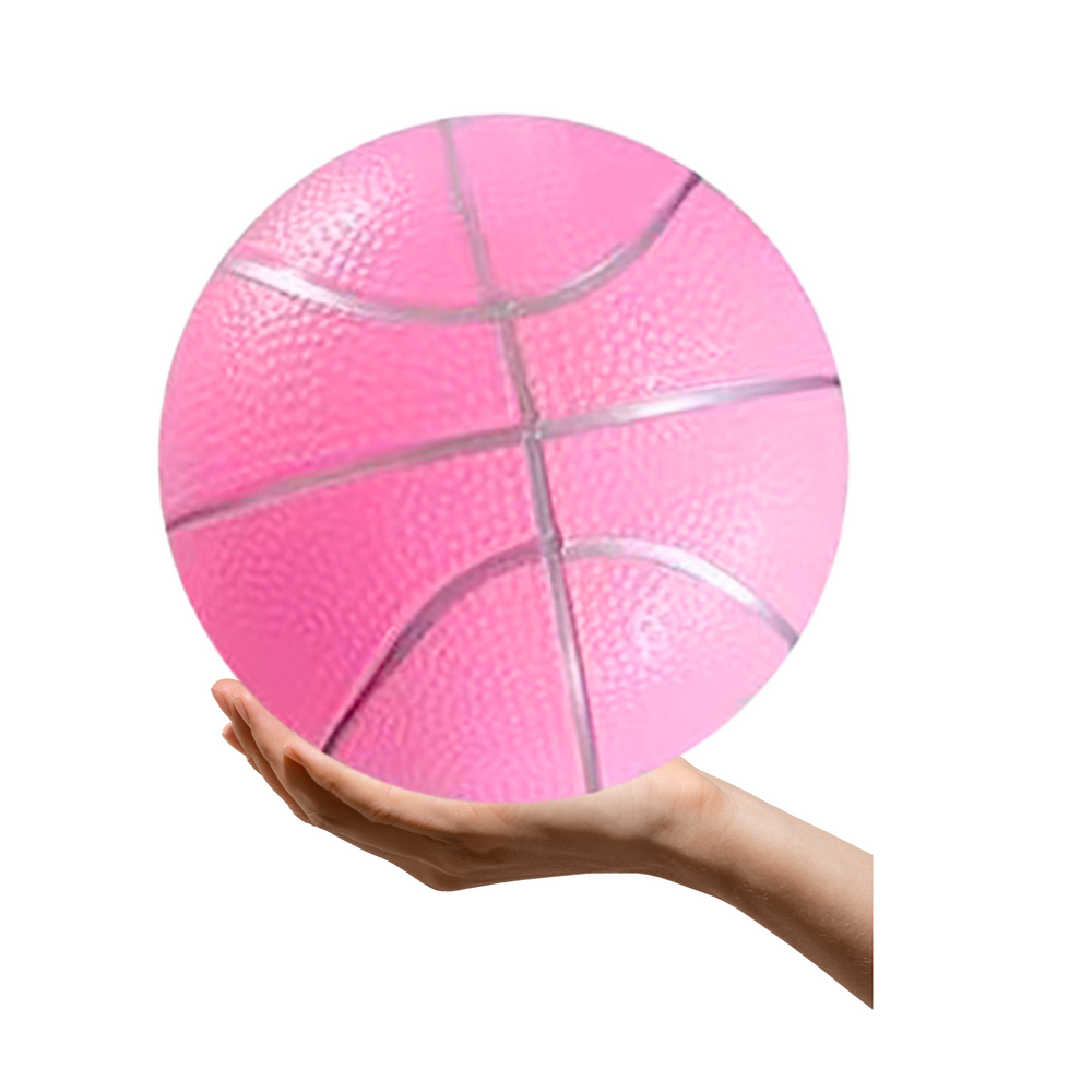 Bola de Borracha Rosa Claro Pastel 20cm