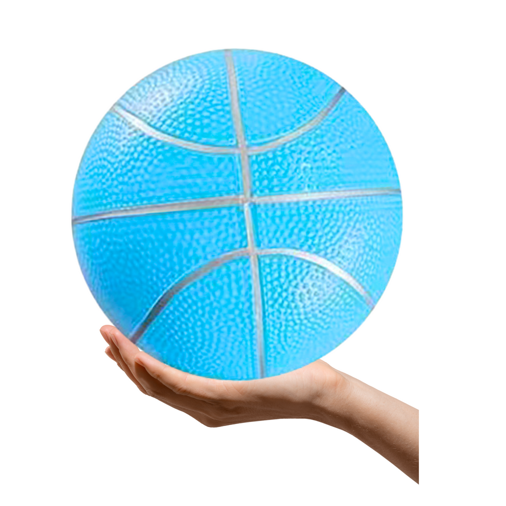 Bola de Borracha Azul Claro Pastel 20cm