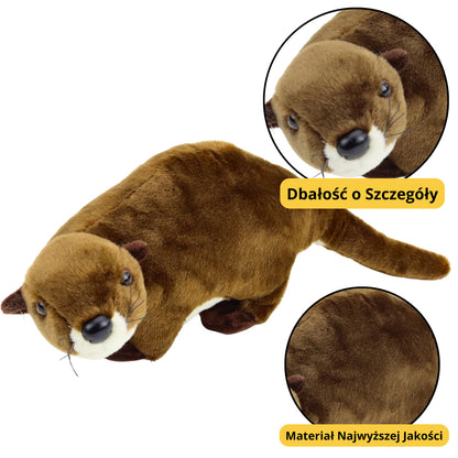 Peluche Lontra Castanha 37cm