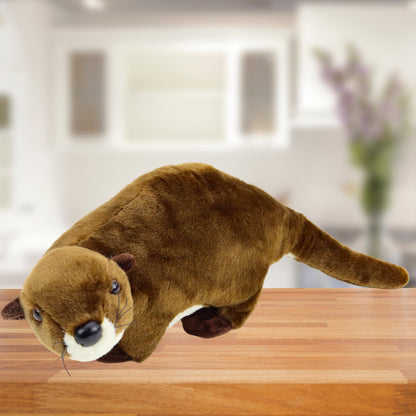 Peluche Lontra Castanha 37cm