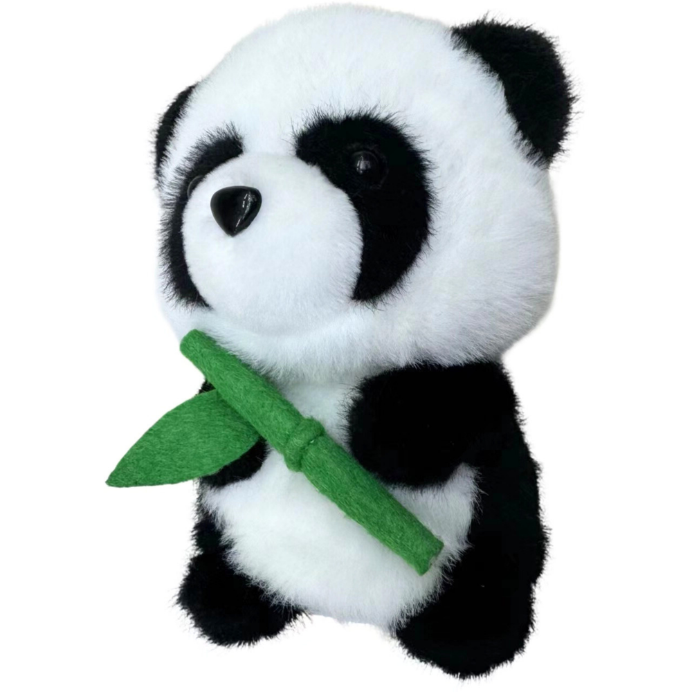 Peluche Panda com Bambu 18cm
