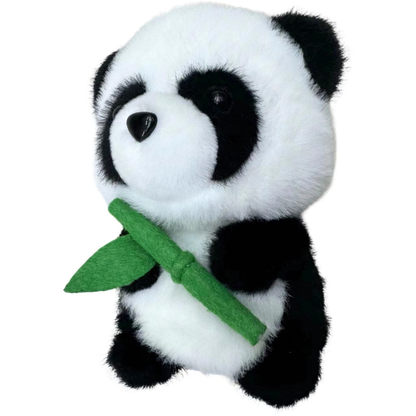 Peluche Panda com Bambu 18cm